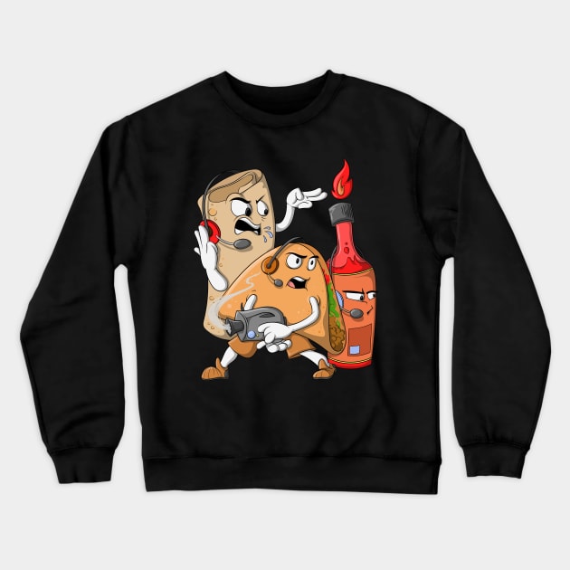 FPS Tacos, Gaming Clan Crewneck Sweatshirt by GCS Designs